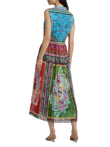 Elie Tahari Women's The Adira Chiffon Midi-Dress | Thumbnail 5