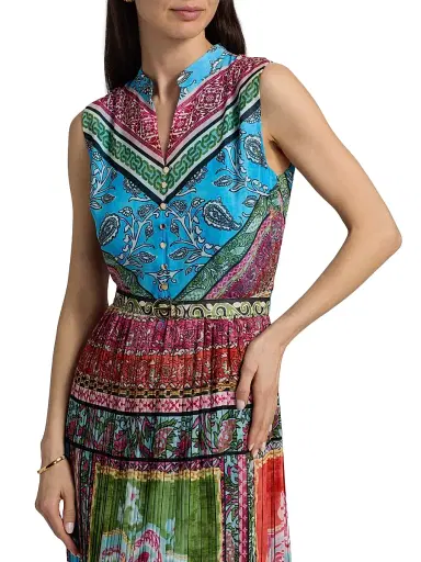 Elie Tahari Women's The Adira Chiffon Midi-Dress | Thumbnail 6