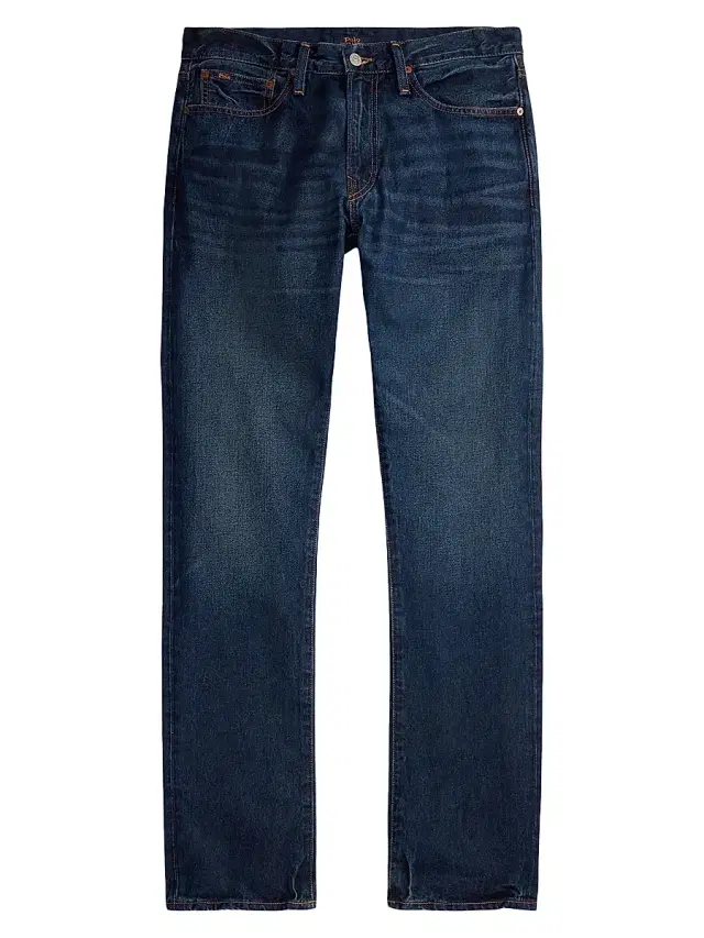 Polo Ralph Lauren Men's 3X1 Whiskered Straight-Leg Jeans - Narrows
