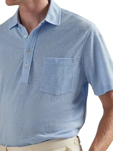 Polo Ralph Lauren Men's Short Sleeve Linen Pique Polo Shirt | Thumbnail 5