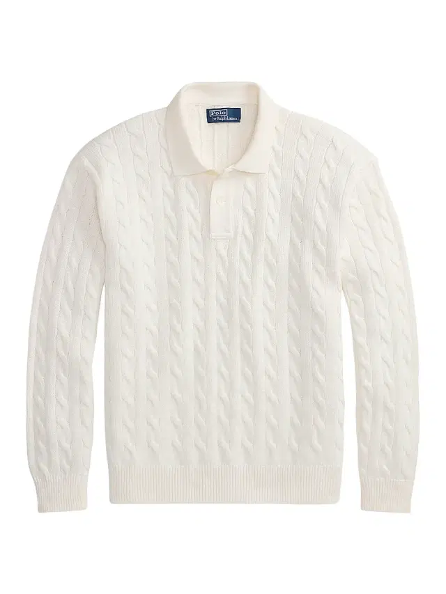Polo Ralph Lauren Men's Cable-Knit Cotton Polo Sweater - Nevis