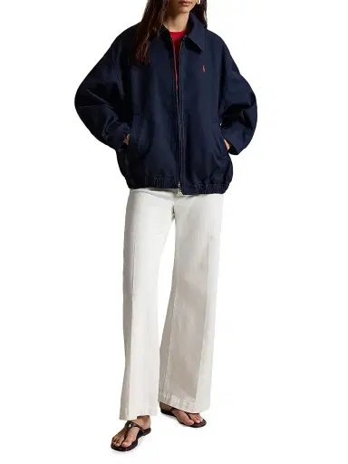 Polo Ralph Lauren Women's Double-Faced Cotton Bomber Jacket | Thumbnail 2 Polo Ralph Lauren Women's Double-Faced Cotton Bomber Jacket | Thumbnail 2
