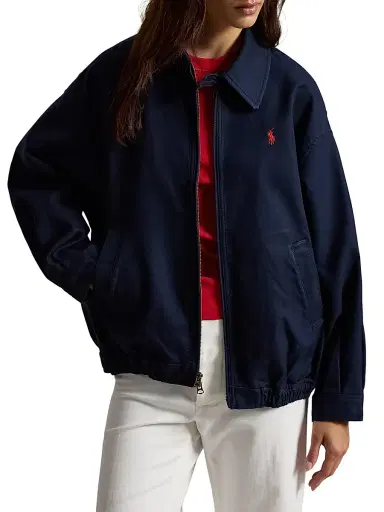 Polo Ralph Lauren Women's Double-Faced Cotton Bomber Jacket | Thumbnail 3 Polo Ralph Lauren Women's Double-Faced Cotton Bomber Jacket | Thumbnail 3