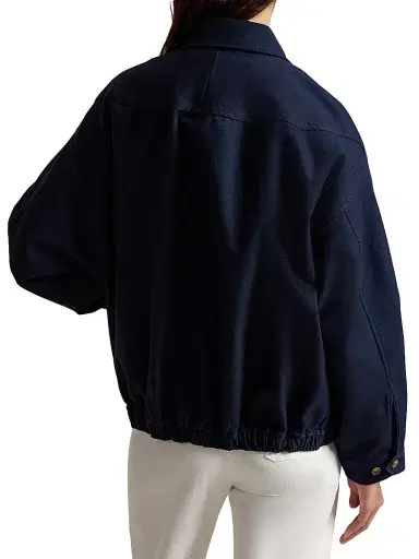 Polo Ralph Lauren Women's Double-Faced Cotton Bomber Jacket | Thumbnail 4 Polo Ralph Lauren Women's Double-Faced Cotton Bomber Jacket | Thumbnail 4