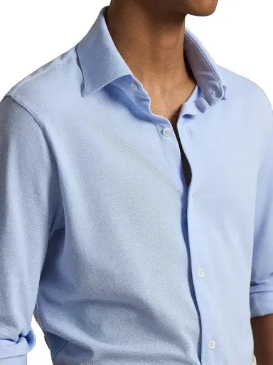Polo Ralph Lauren Men's Lux Micro Pique-Knit Cotton Shirt | Thumbnail 5