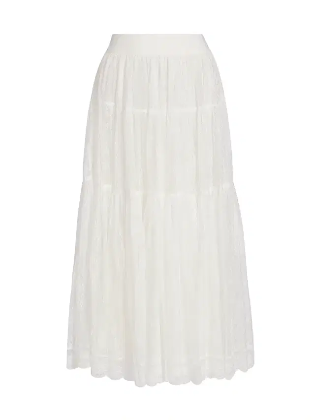 Ronny Kobo Women's Rosetta Lace Midi-Skirt - White