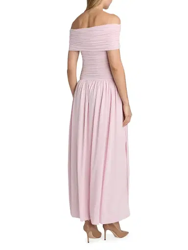 Ronny Kobo Women's Irulan Jersey Off-The-Shoulder Maxi Dress - Icy Pink | Thumbnail 5