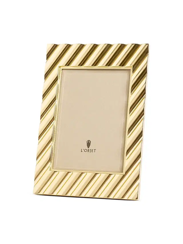 L'Objet Maxime Metal 4" x 6" Frame - Gold