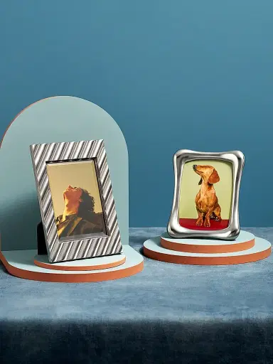 L'Objet Maxime Metal-Glass 5" x 7" Frame - Silver | Thumbnail 4