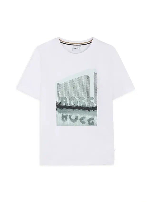 Little Boy's & Boy's Logo Cotton Jersey T-Shirt - White