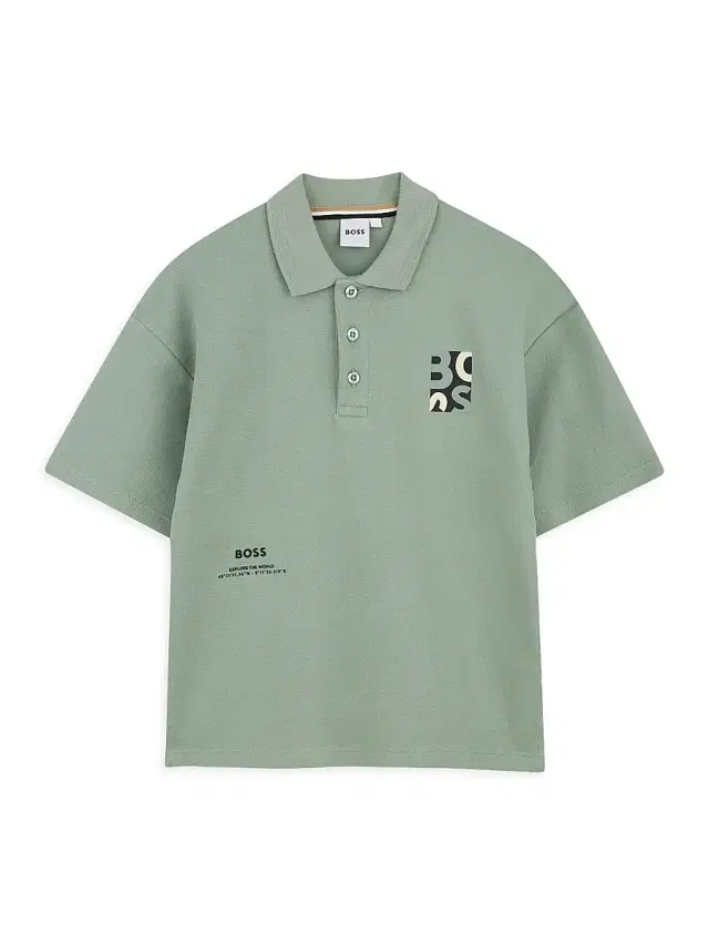 BOSS Little Boy's & Boy's Cotton Polo Shirt - Green Bay