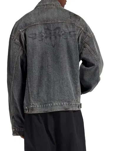Balenciaga Men's Tattoo Boxy Jacket - Dark Grey - Size Large | Thumbnail 5 Balenciaga Men's Tattoo Boxy Jacket - Dark Grey - Size Large | Thumbnail 5
