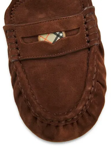Burberry Women's Fawn Suede Loafer Flats | Thumbnail 5 Burberry Women's Fawn Suede Loafer Flats | Thumbnail 5