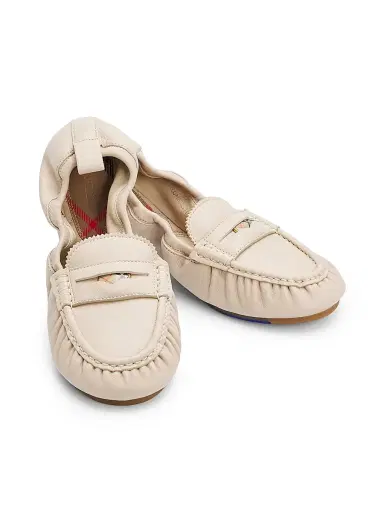 Burberry Women's Fawn Leather Loafer Flats | Thumbnail 2