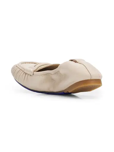 Burberry Women's Fawn Leather Loafer Flats | Thumbnail 3