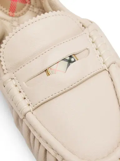 Burberry Women's Fawn Leather Loafer Flats | Thumbnail 5