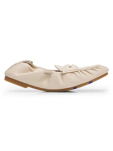 Burberry Women's Fawn Leather Loafer Flats | Thumbnail 1