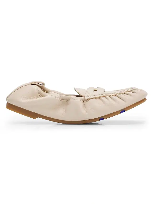 Burberry Women's Fawn Leather Loafer Flats - Nutmeg