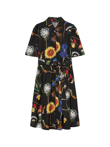 Marina Rinaldi Women's Poplin Shirt Dress - Black - Size 20 | Thumbnail 1