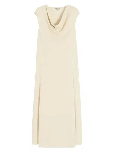 MM Max Mara Women's Flowing Modal Jersey Dress - Milk - Size XL | Thumbnail 1 MM Max Mara Women's Flowing Modal Jersey Dress - Milk - Size XL | Thumbnail 1
