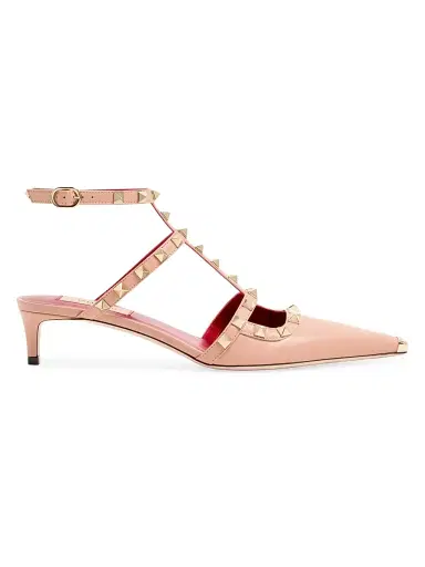 Valentino Garavani Women's Rockstud 40MM Kidskin Pumps - Phard | Thumbnail 1 Valentino Garavani Women's Rockstud 40MM Kidskin Pumps - Phard | Thumbnail 1