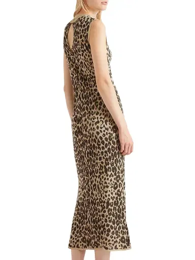 Marella Women's Jacquard Knit Midi Dress - Beige | Thumbnail 4