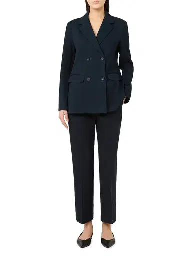 MM Max Mara Women's Milano Jersey Trousers - Ultramarine - Size XL | Thumbnail 2