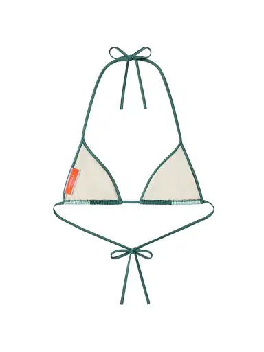 La DoubleJ Women's Bikini Top - Blooming Tulip Place Mint | Thumbnail 2