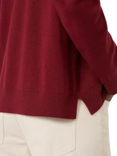 Max Mara Women's Wool Knit Jumper - Raspberry - Size XL | Thumbnail 6