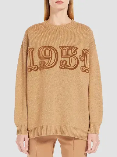 Max Mara Women's Wool and Cashmere Jumper - Powder - Size Large | Thumbnail 2 Max Mara Women's Wool and Cashmere Jumper - Powder - Size Large | Thumbnail 2