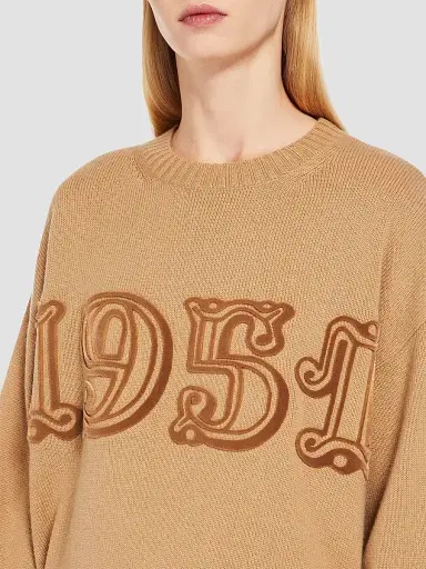 Max Mara Women's Wool and Cashmere Jumper - Powder - Size Large | Thumbnail 4 Max Mara Women's Wool and Cashmere Jumper - Powder - Size Large | Thumbnail 4