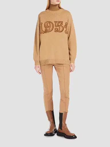 Max Mara Women's Wool and Cashmere Jumper - Powder - Size Large | Thumbnail 5 Max Mara Women's Wool and Cashmere Jumper - Powder - Size Large | Thumbnail 5