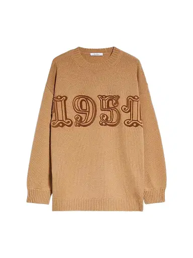 Max Mara Women's Wool and Cashmere Jumper - Powder - Size Large | Thumbnail 1 Max Mara Women's Wool and Cashmere Jumper - Powder - Size Large | Thumbnail 1