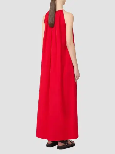 Max Mara Women's Cotton Poplin Dress - Red | Thumbnail 3 Max Mara Women's Cotton Poplin Dress - Red | Thumbnail 3