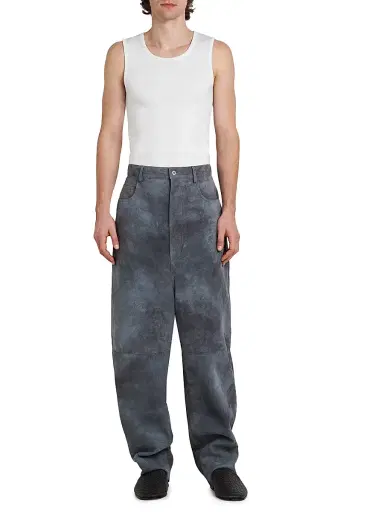 Bottega Veneta Men's Cloudy Suede Trousers | Thumbnail 2 Bottega Veneta Men's Cloudy Suede Trousers | Thumbnail 2