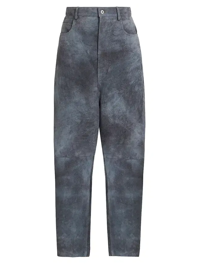 Bottega Veneta Men's Cloudy Suede Trousers - Cloudy Indigo