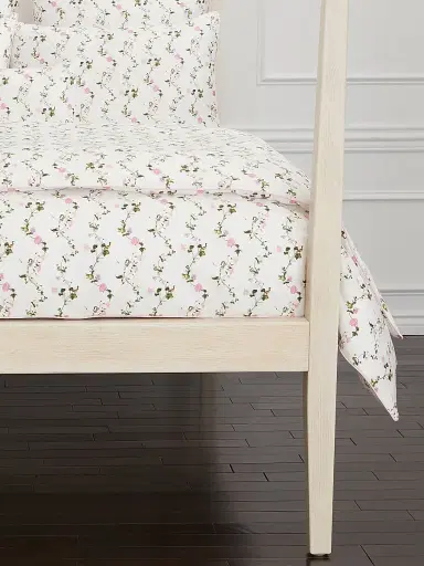 Hill House Home Pond Floral Duvet Cover - Pink Pond Floral - Size King | Thumbnail 3