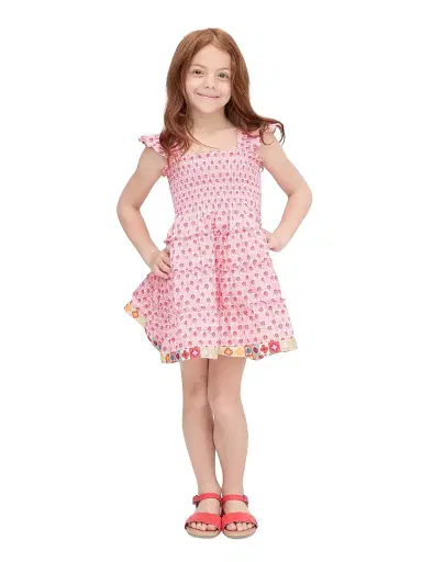 Hill House Home Baby Little Girl's & Girl's Tiny Ellie Nap Dress - Pink Cala Check 18 Months | Thumbnail 3