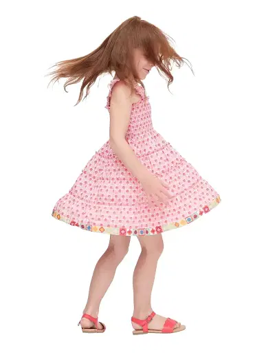 Hill House Home Baby Little Girl's & Girl's Tiny Ellie Nap Dress - Pink Cala Check 18 Months | Thumbnail 4