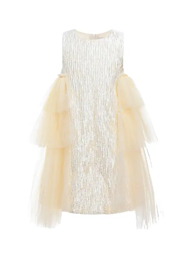 Tulleen Little Girl's & Girl's Sonata Dress - Champagne