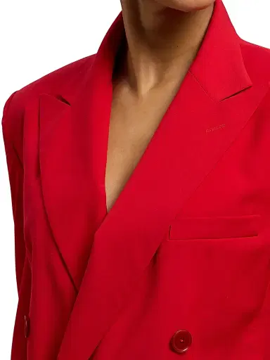 Ralph Lauren Collection Women's Ramona Wool-Blend Jacket - Bright Red - Size 6 | Thumbnail 6 Ralph Lauren Collection Women's Ramona Wool-Blend Jacket - Bright Red - Size 6 | Thumbnail 6