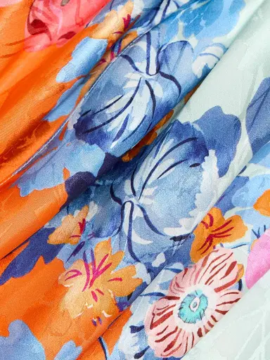 Saloni Women's Lea Floral Silk Maxi Dress - Papaver Cascade - Size 14 | Thumbnail 7 Saloni Women's Lea Floral Silk Maxi Dress - Papaver Cascade - Size 14 | Thumbnail 7