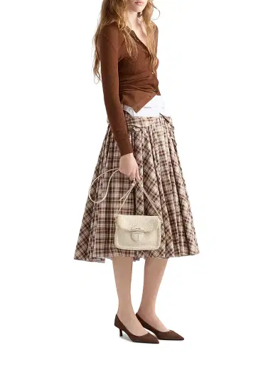 Prada Women's Woven Leather Mini Shoulder Bag | Thumbnail 3 Prada Women's Woven Leather Mini Shoulder Bag | Thumbnail 3