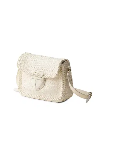 Prada Women's Woven Leather Mini Shoulder Bag | Thumbnail 4 Prada Women's Woven Leather Mini Shoulder Bag | Thumbnail 4