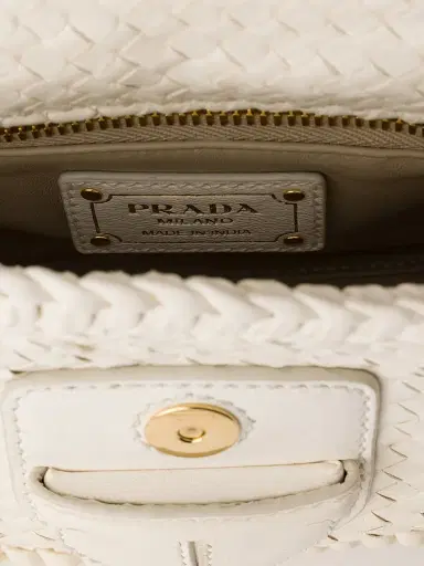 Prada Women's Woven Leather Mini Shoulder Bag | Thumbnail 6 Prada Women's Woven Leather Mini Shoulder Bag | Thumbnail 6