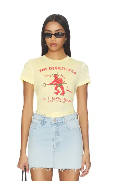 DAYDREAMER The Deviled Egg Burnout Vintage Tee | Thumbnail 1 DAYDREAMER The Deviled Egg Burnout Vintage Tee | Thumbnail 1