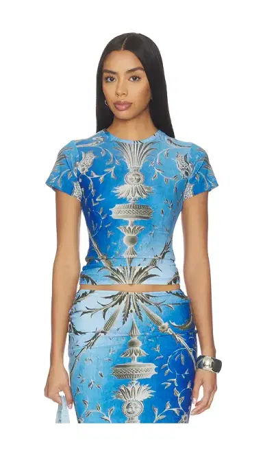 1XBLUE Baroque T-shirt | Thumbnail 1