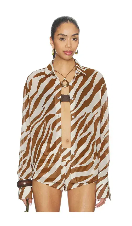 Emah Button Down Top