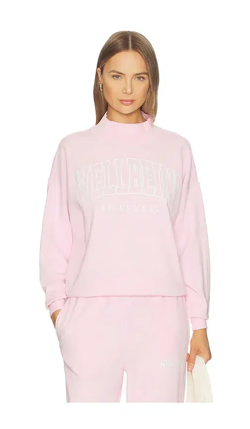 WellBeing + BeingWell Shay Oversized Mock Neck Crew