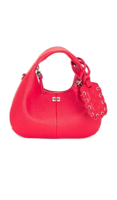 Ganni Hobo Mini Grained Bag | Thumbnail 2 Ganni Hobo Mini Grained Bag | Thumbnail 2